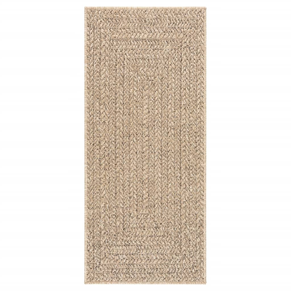 Vloerkleed ZIZUR binnen en buiten 160x230 cm jute look