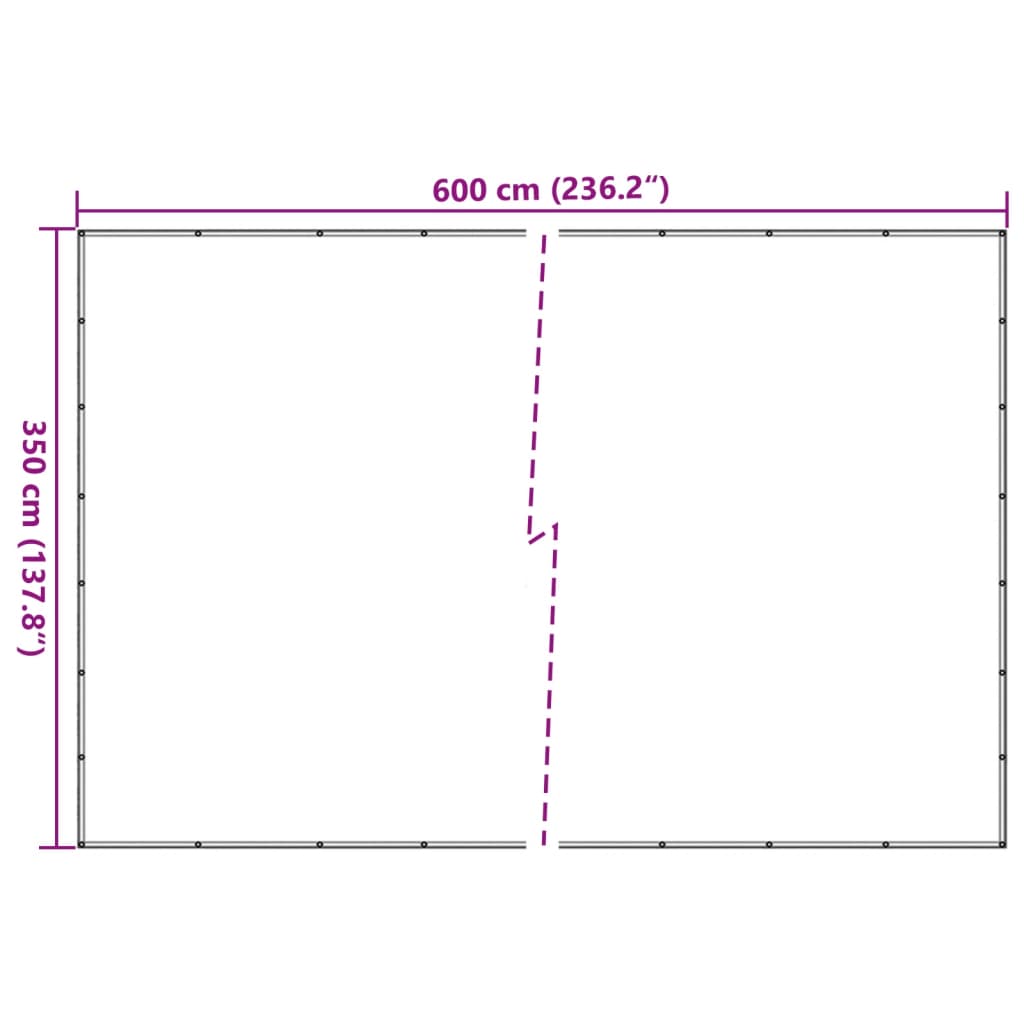 Aanhangwagennet 3,5c7 m HDPE