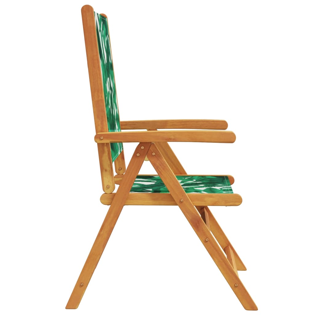 Tuinstoelen 6 st verstelbaar hout stof antracietkleurig