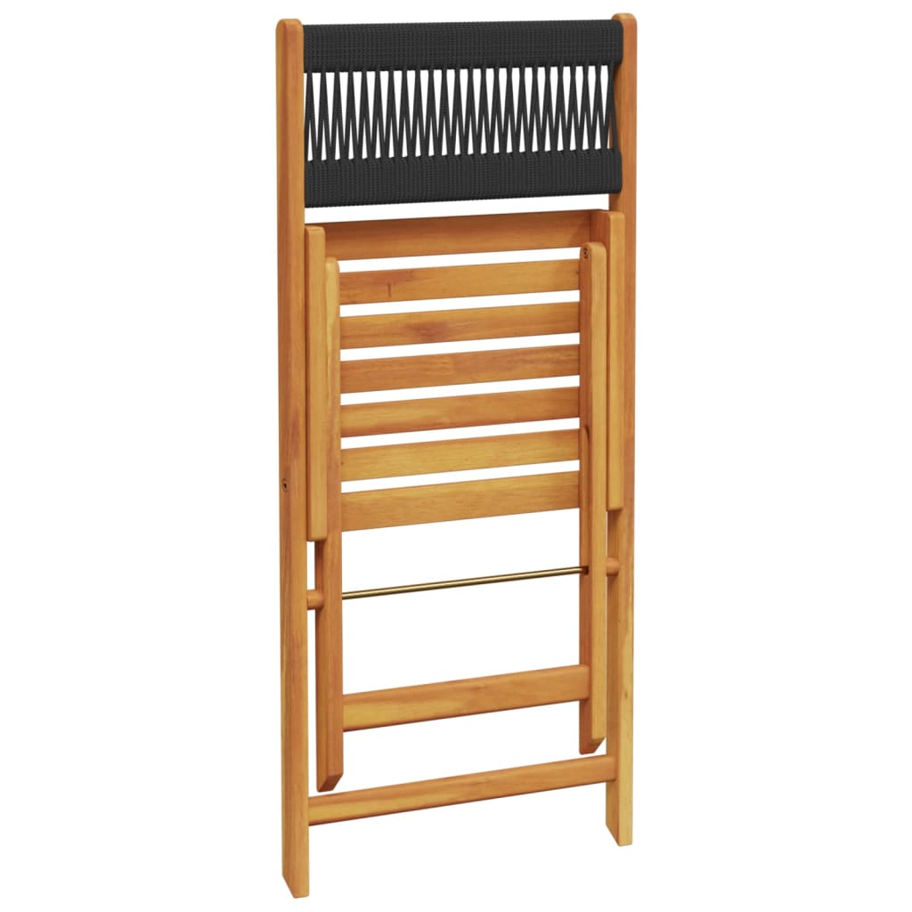 Tuinstoelen 6 st inklapbaar massief acaciahout beige