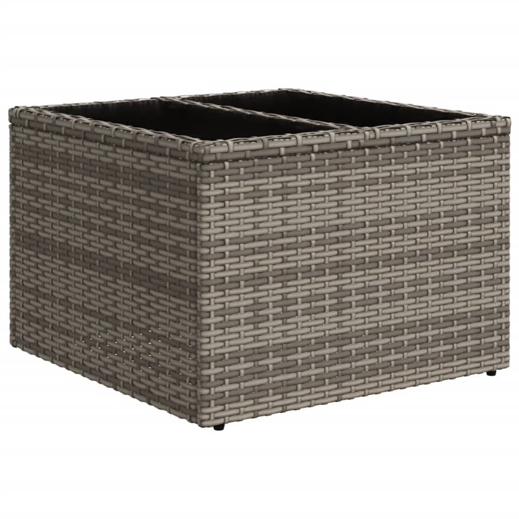 11-delige Tuinset met kussens poly rattan beige