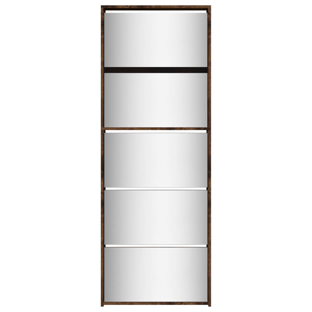 Schoenenkast met 5 spiegels 63x17x169,5 cm