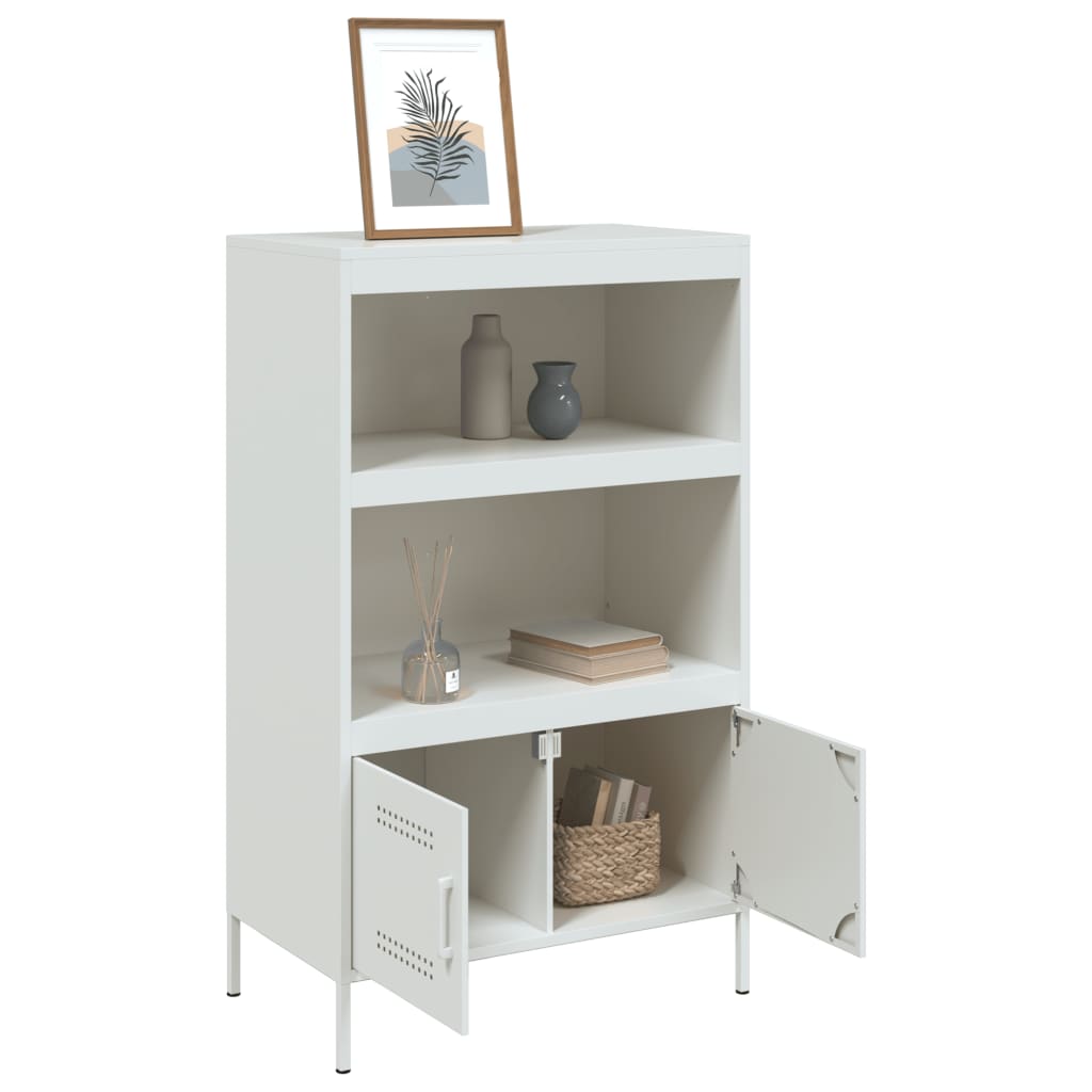 Hoge kast 68x39x113 cm staal antracietkleurig