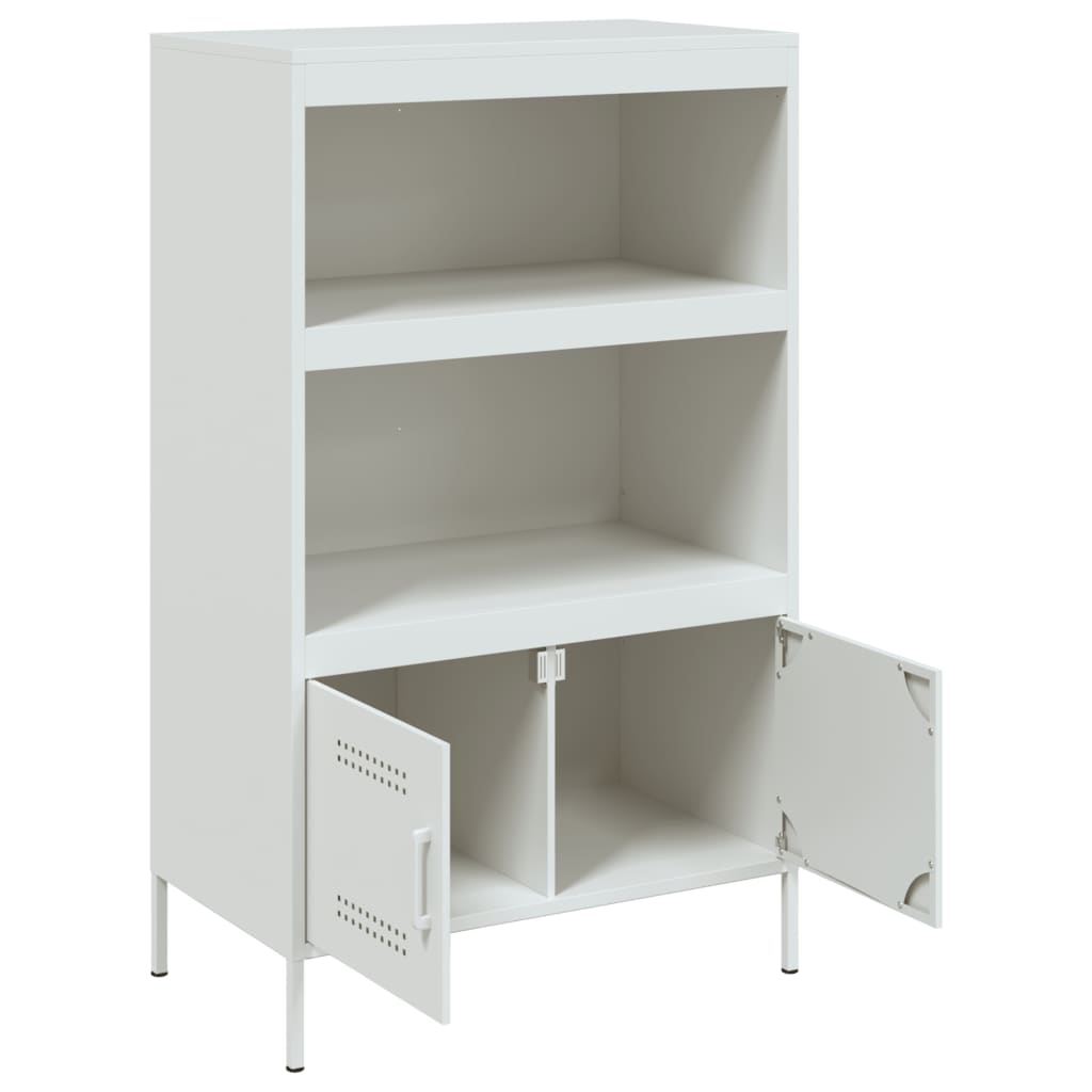 Hoge kast 68x39x113 cm staal antracietkleurig