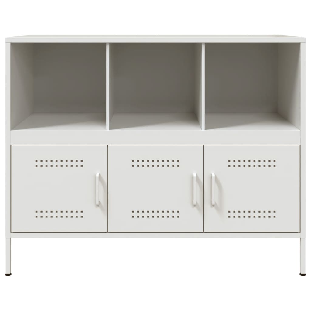 Dressoir 100,5x39x79 cm koudgewalst staal mosterdgeel