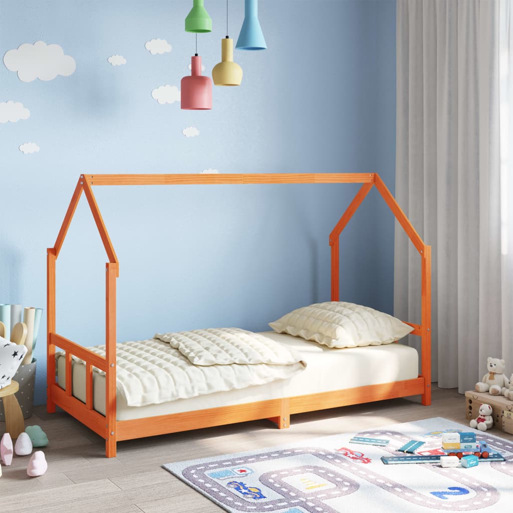 Kinderbedframe 80x160 cm massief grenenhout