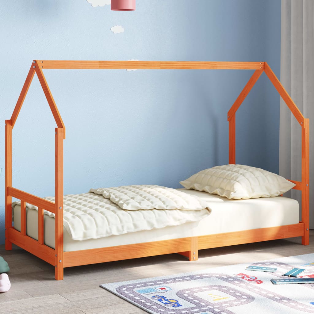 Kinderbedframe 80x160 cm massief grenenhout