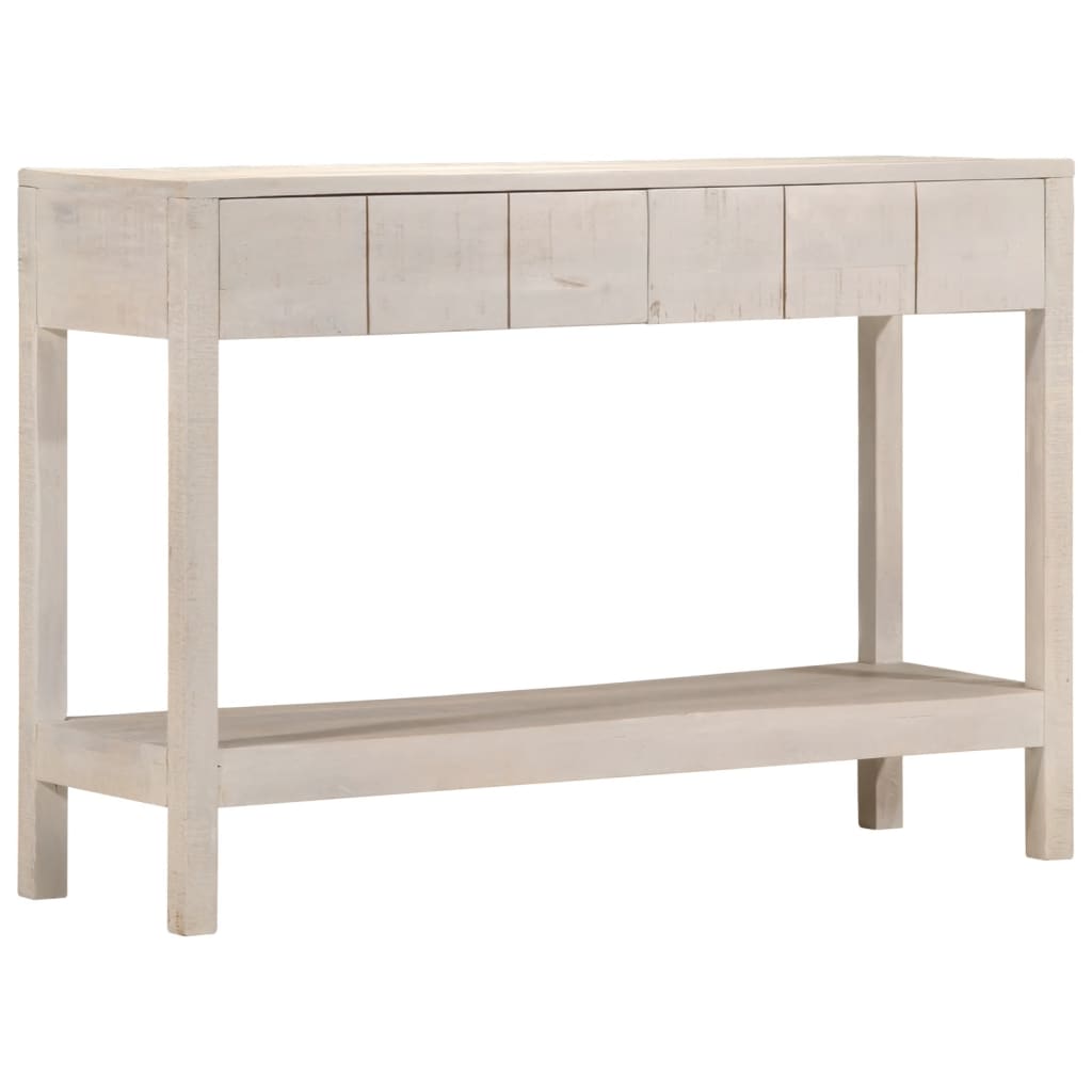 Table murale avec 2 tiroirs 110x35x75 cm en manguier massif