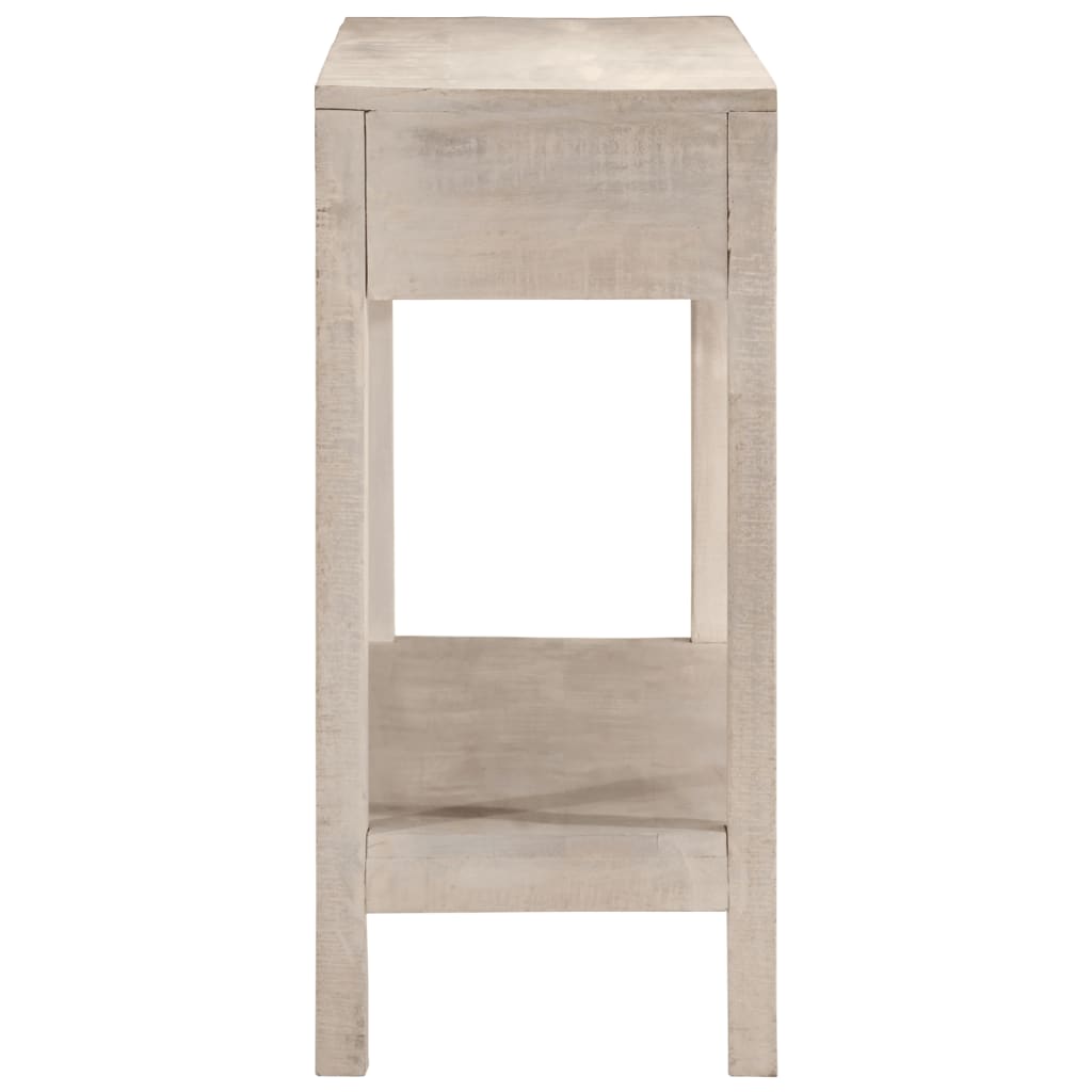 Table murale avec 2 tiroirs 110x35x75 cm en manguier massif