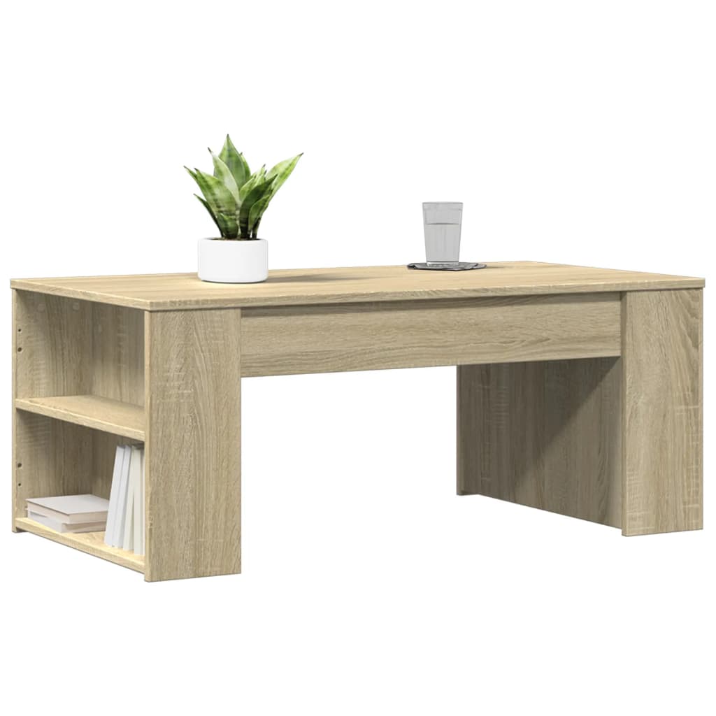 Salontafel 102x55x42 cm bewerkt hout