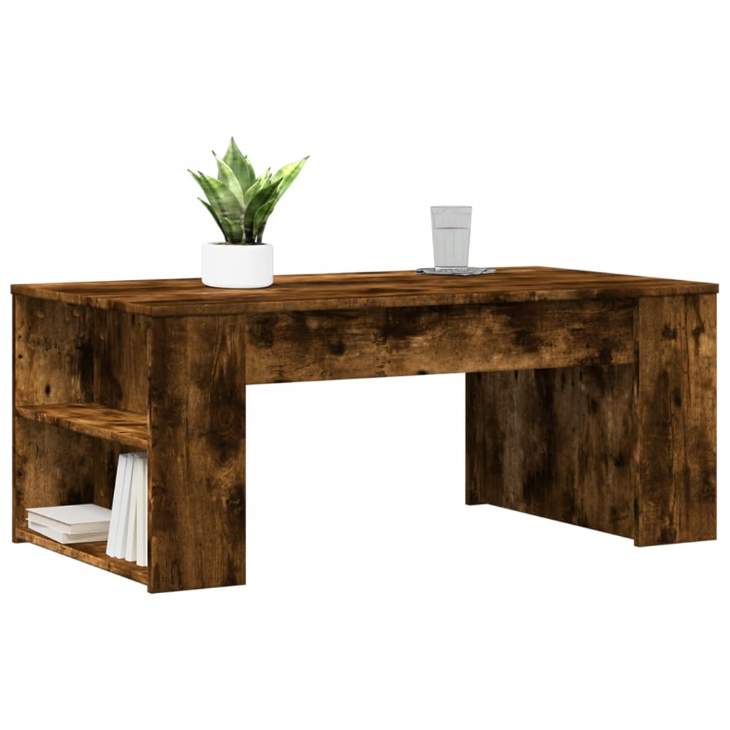 Salontafel 102x55x42 cm bewerkt hout