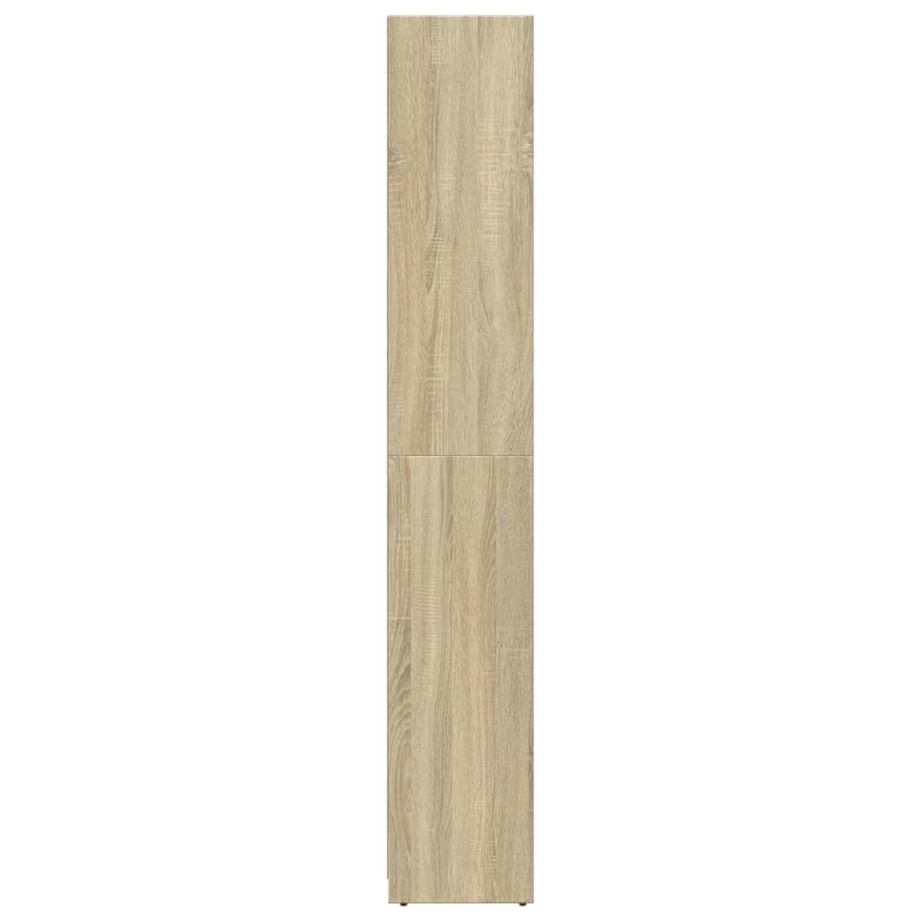 Badkamerkast 30x30x183,5 cm bewerkt hout oud houtkleurig