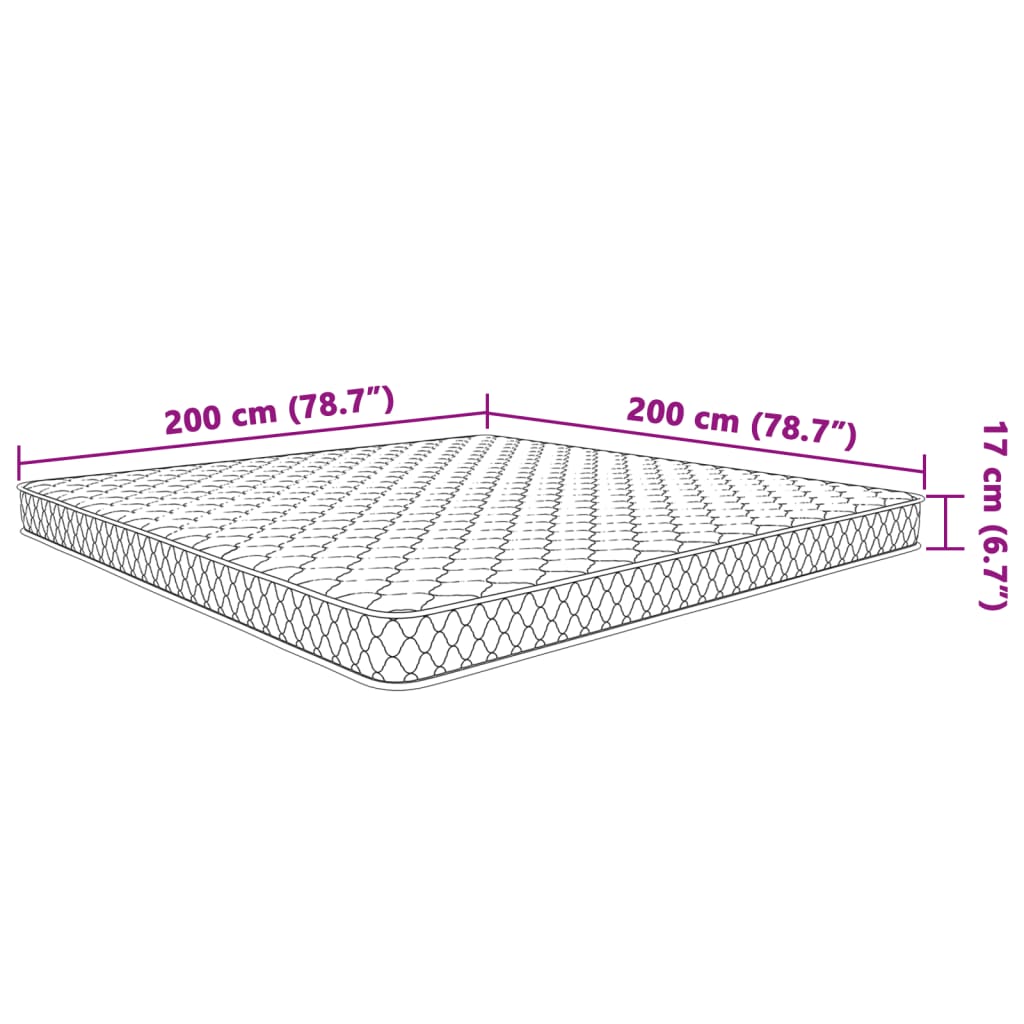 Traagschuimmatras 140x190x17 cm wit