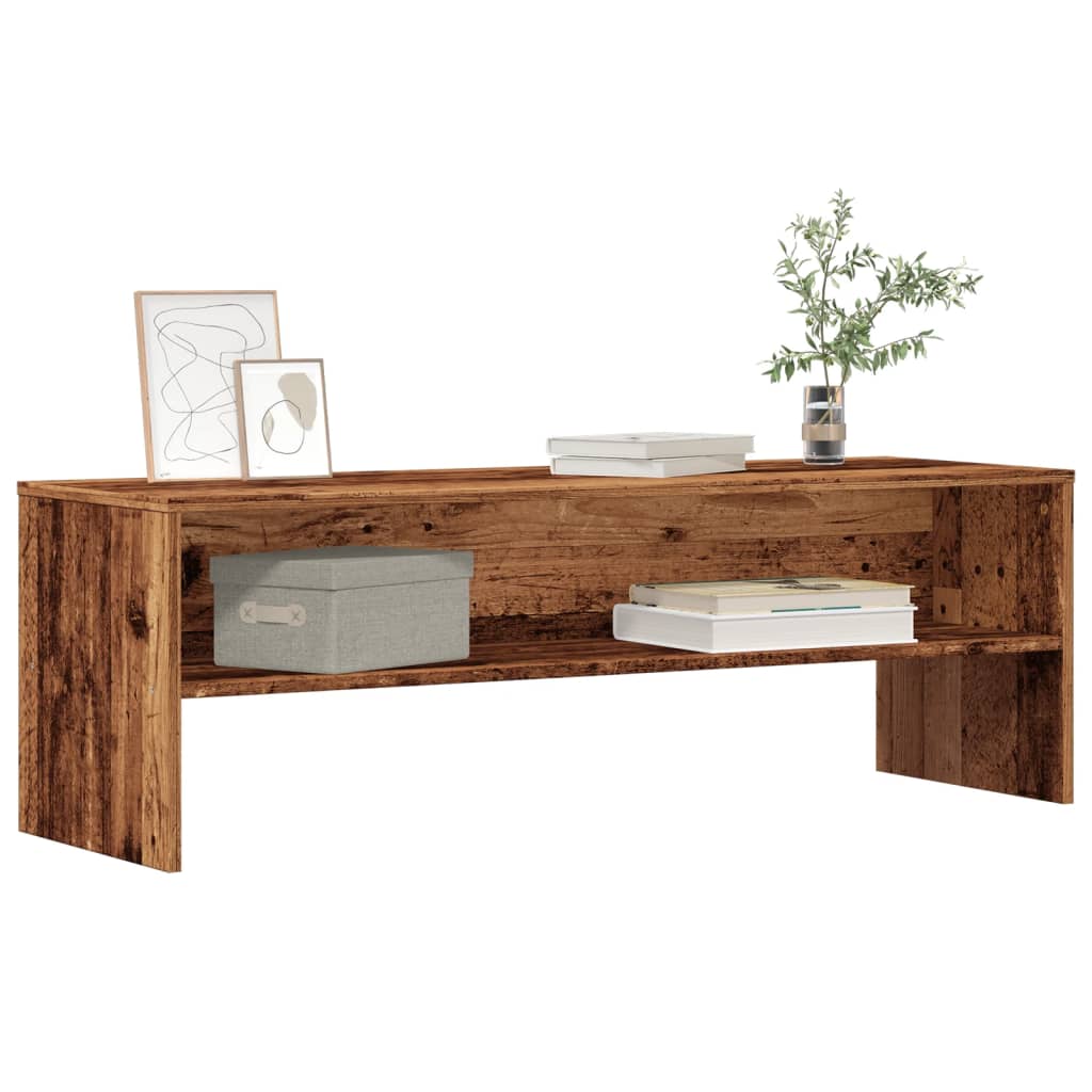 Tv-meubel 120x40x40 cm bewerkt hout oud houtkleurig