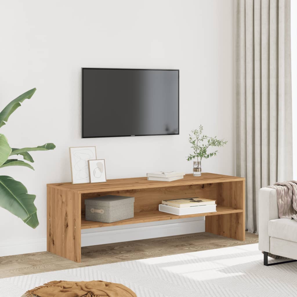 Tv-meubel 120x40x40 cm bewerkt hout oud houtkleurig