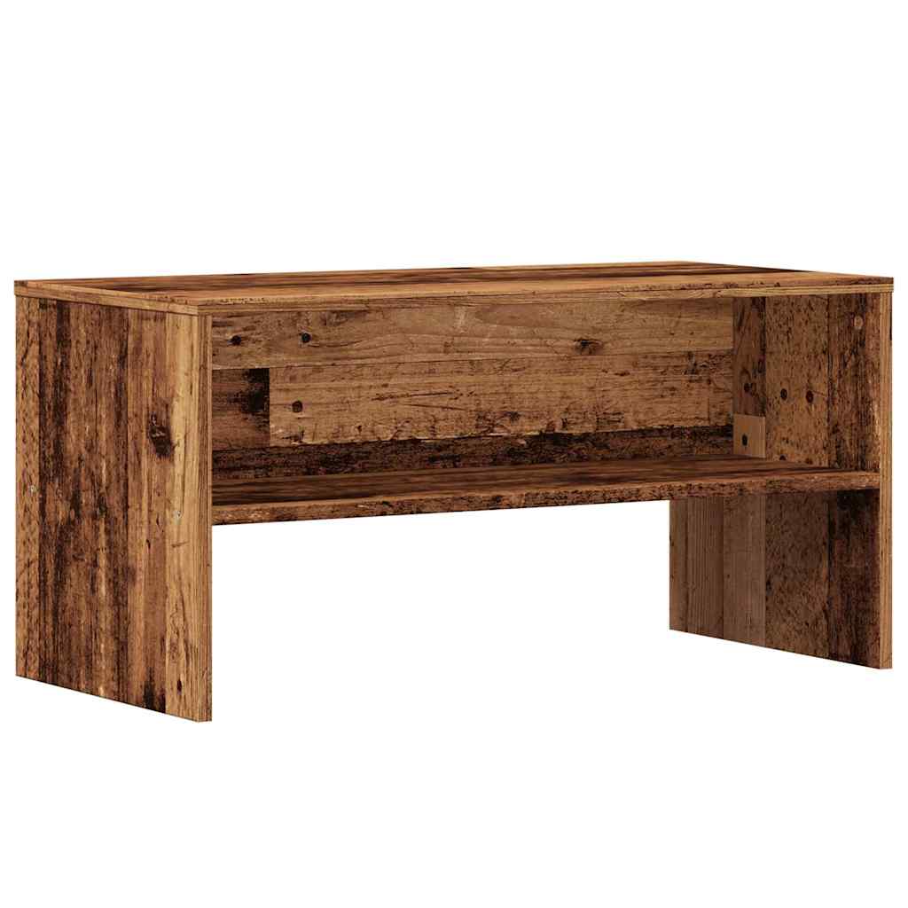 Tv-meubel 80x40x40 cm bewerkt hout artisanaal eikenkleur