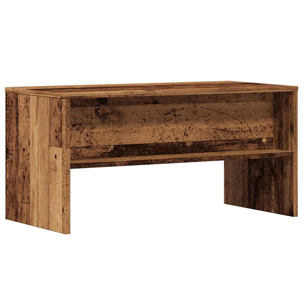 Tv-meubel 80x40x40 cm bewerkt hout artisanaal eikenkleur