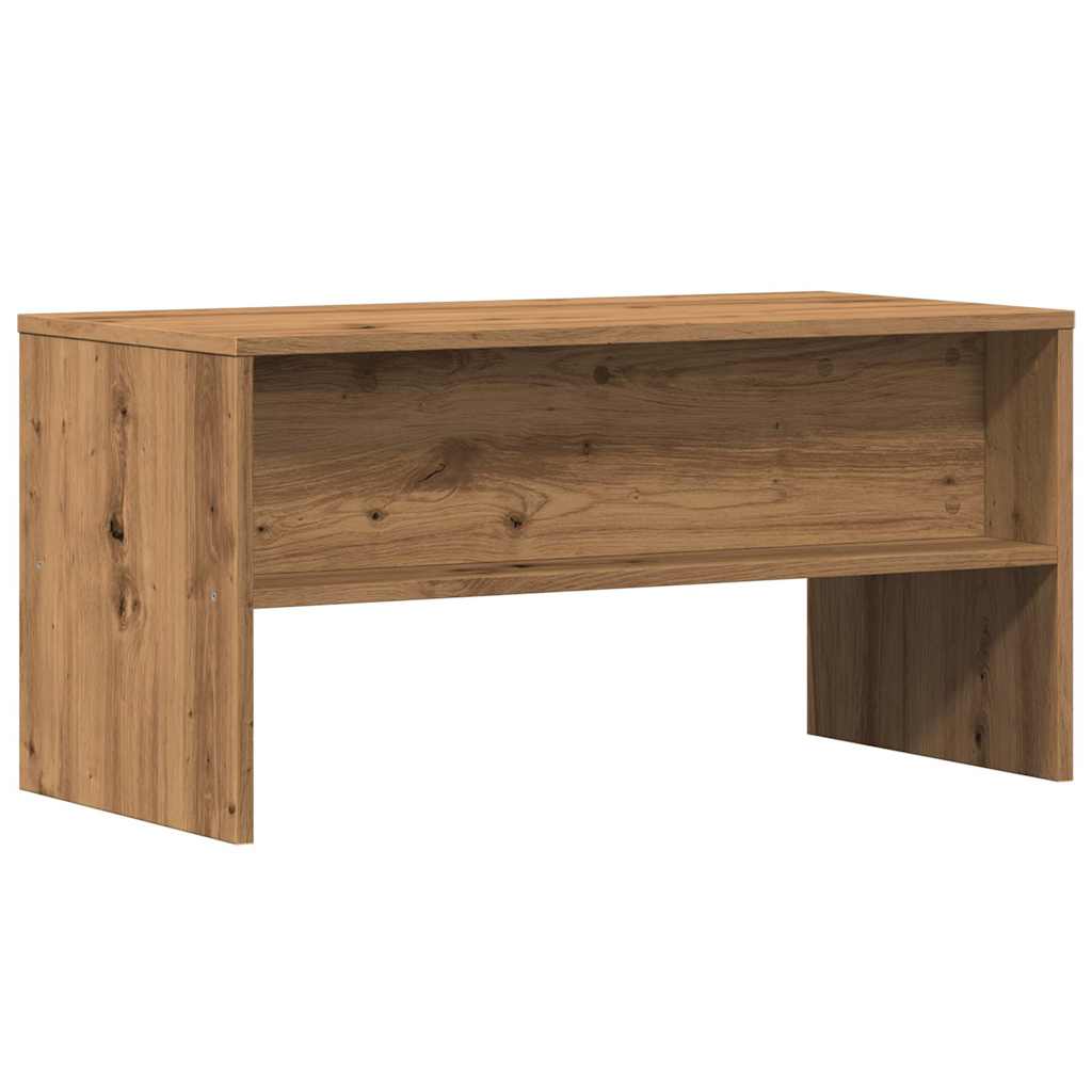 Tv-meubel 80x40x40 cm bewerkt hout artisanaal eikenkleur