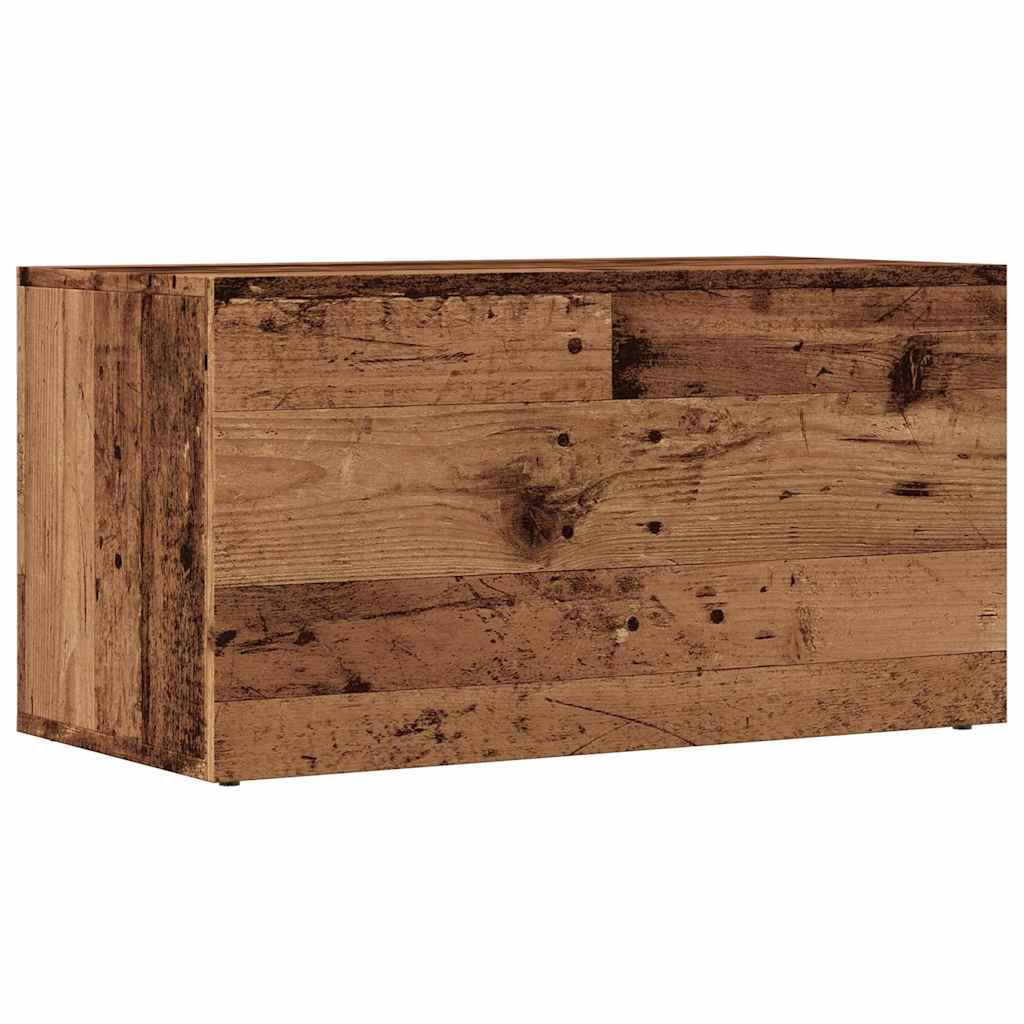 LP Opbergbox 69,5x34x36 cm bewerkt hout oud houtkleurig