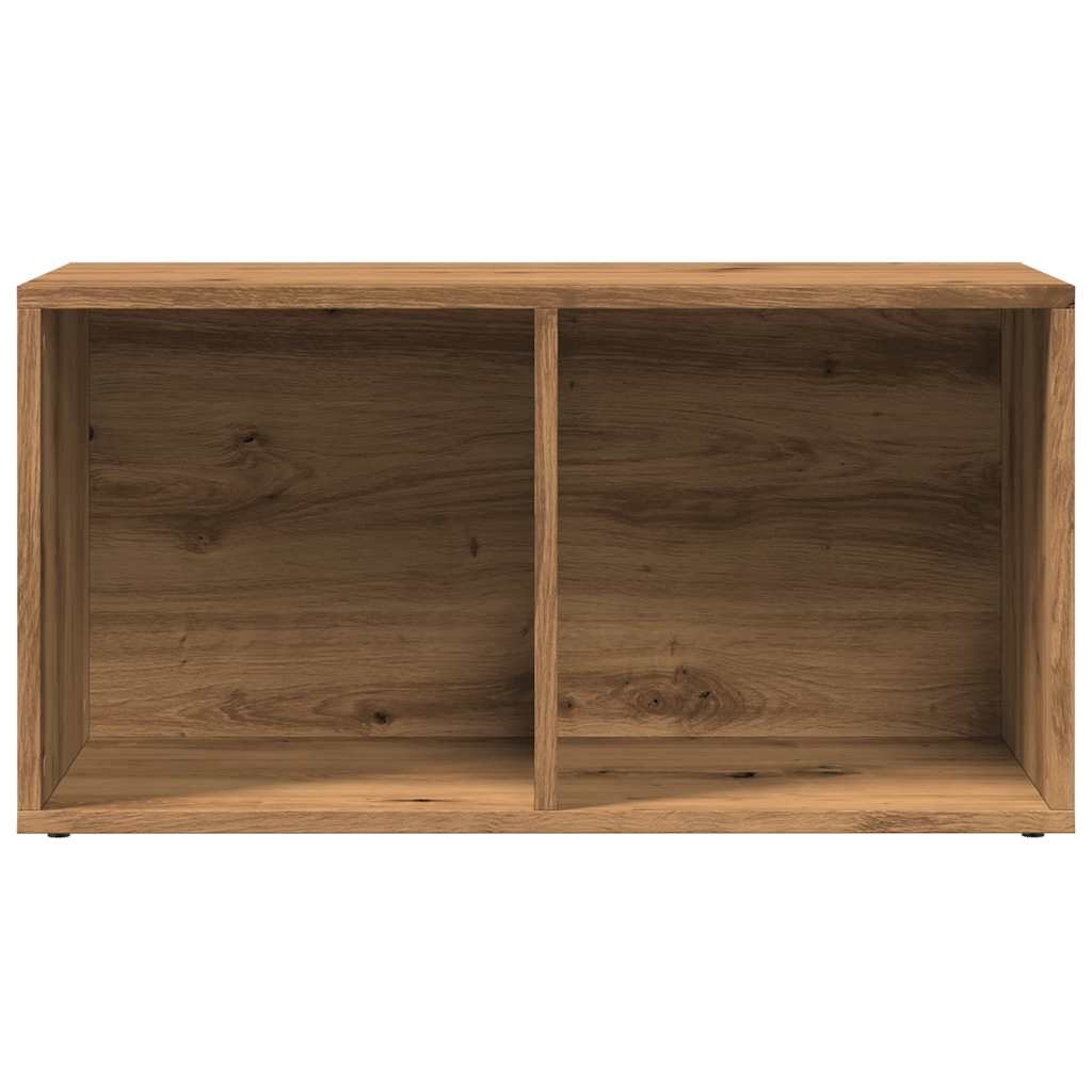 LP Opbergbox 69,5x34x36 cm bewerkt hout oud houtkleurig