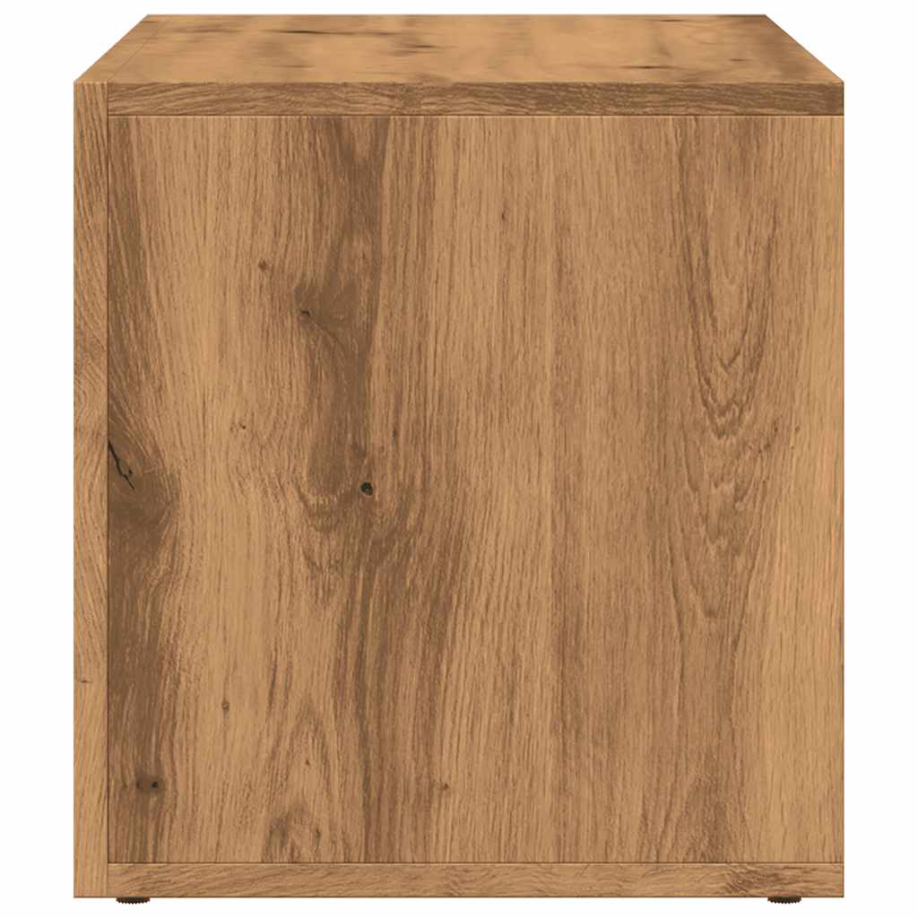 LP Opbergbox 69,5x34x36 cm bewerkt hout oud houtkleurig