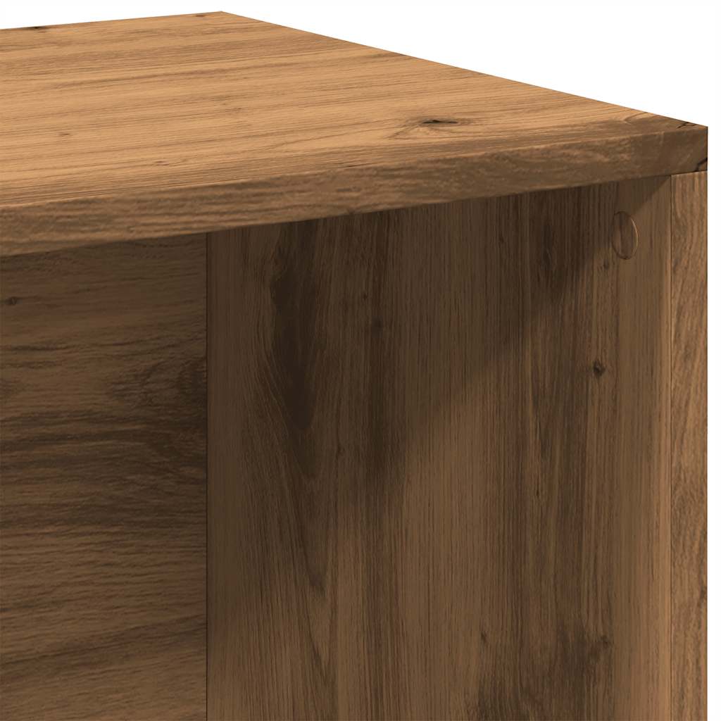 LP Opbergbox 69,5x34x36 cm bewerkt hout oud houtkleurig