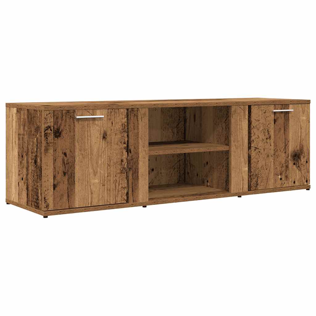 Tv-meubel 120x34x37 cm bewerkt hout artisanaal eikenkleur