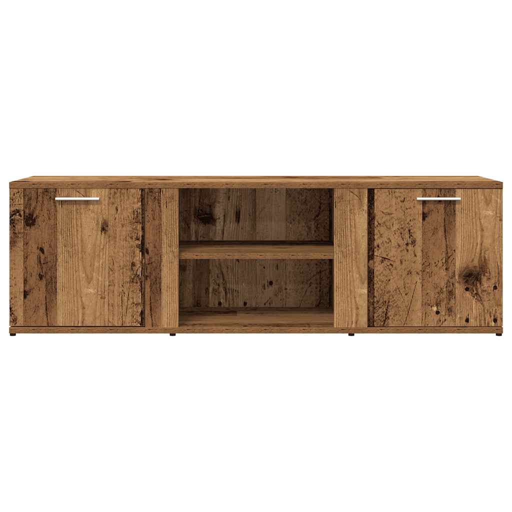 Tv-meubel 120x34x37 cm bewerkt hout artisanaal eikenkleur