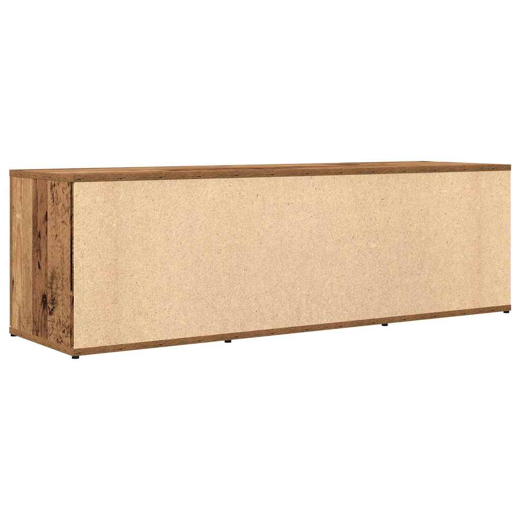 Tv-meubel 120x34x37 cm bewerkt hout artisanaal eikenkleur