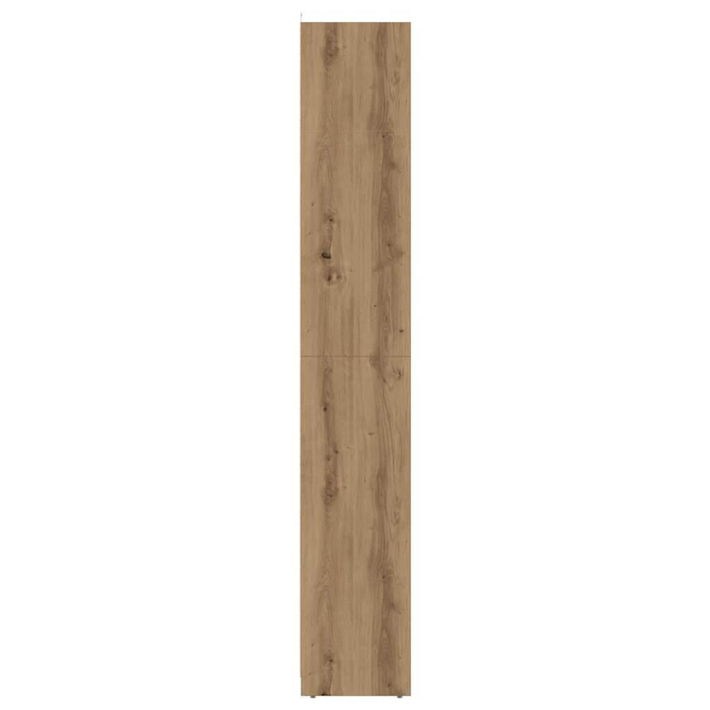 Badkamerkast 30x30x183,5 cm bewerkt hout oud houtkleurig