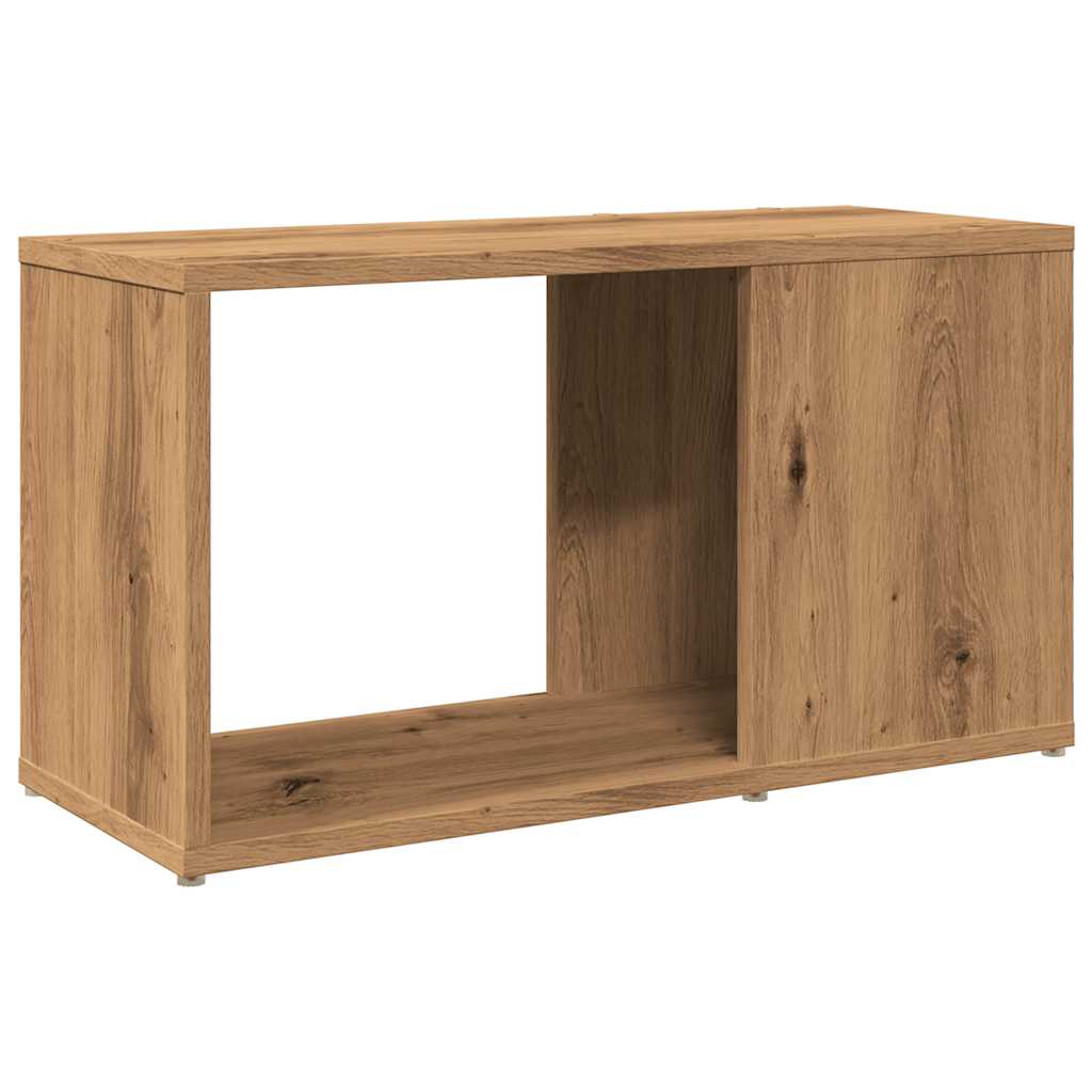 Tv-meubel 60x24x32 cm bewerkt hout oud houtkleurig