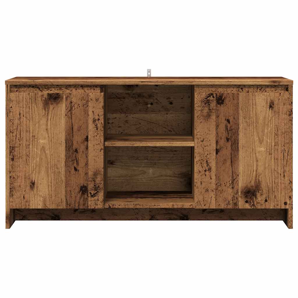 Tv-meubel 102x37,5x52,5 cm bewerkt hout oud houtkleurig