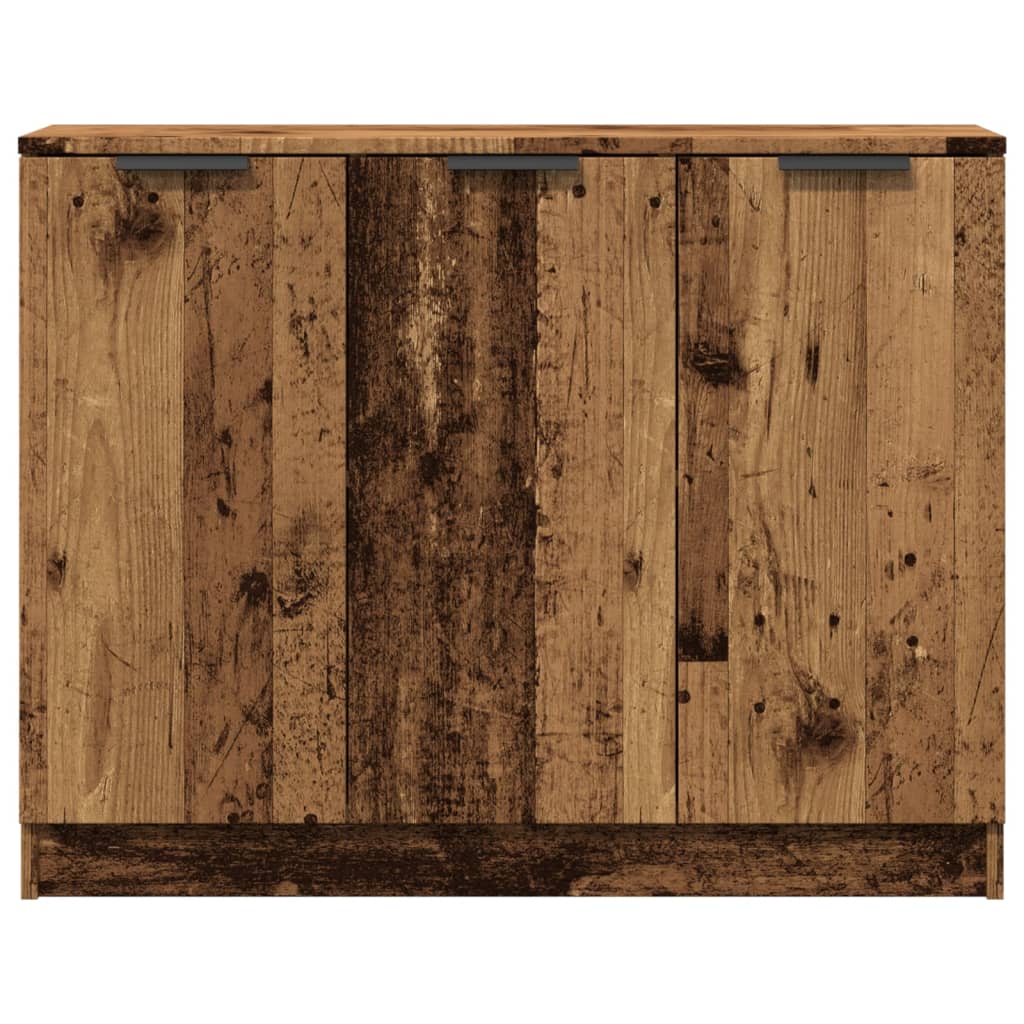 Dressoir 90,5x30x70 cm bewerkt hout oud houtkleurig