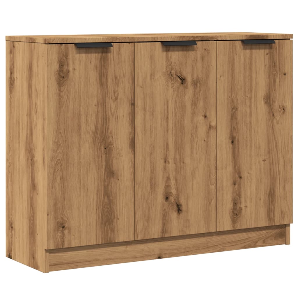 Dressoir 90,5x30x70 cm bewerkt hout oud houtkleurig