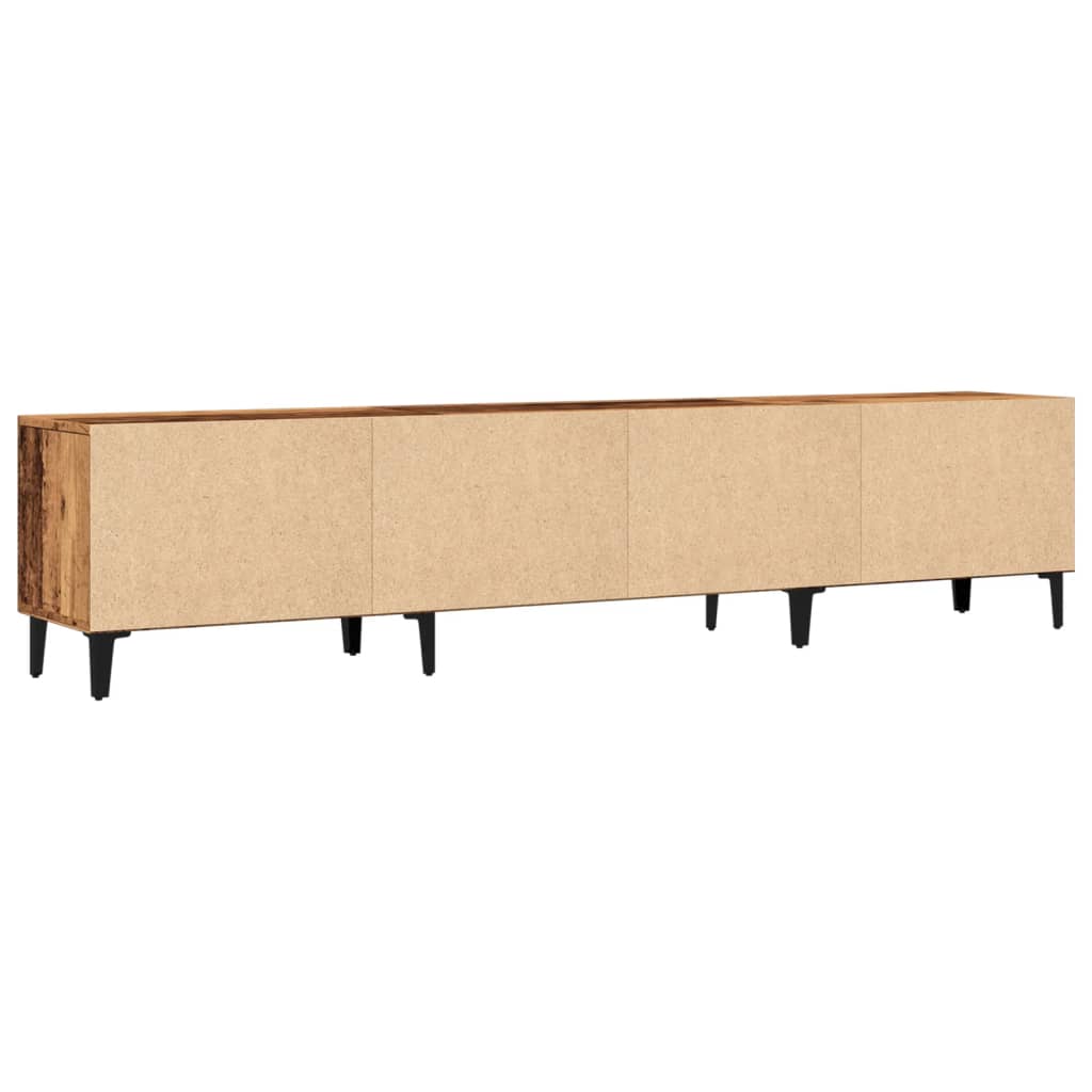 Tv-meubel 180x31,5x40 cm bewerkt hout oud houtkleurig