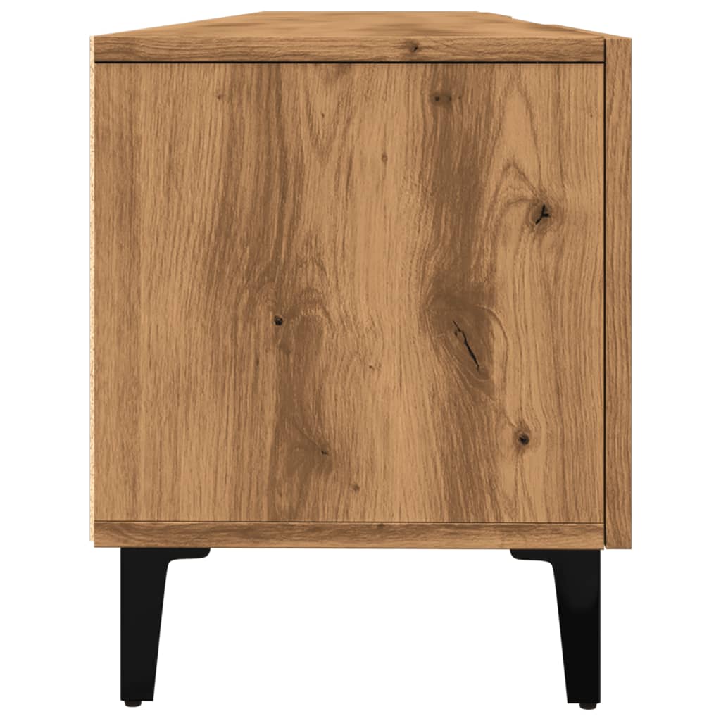 Tv-meubel 180x31,5x40 cm bewerkt hout oud houtkleurig