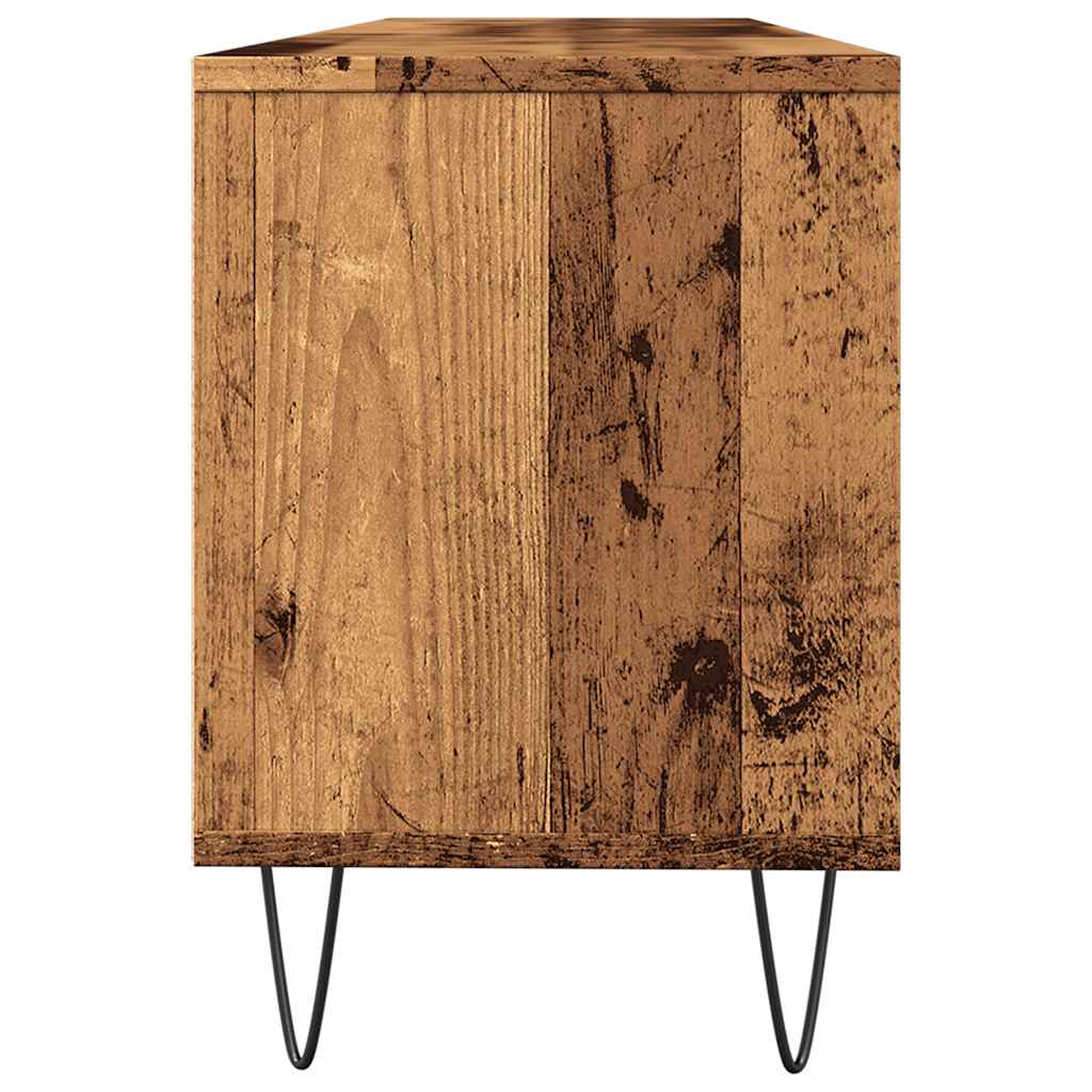 Tv-meubel 150x30x44,5 cm bewerkt hout artisanaal eikenkleur