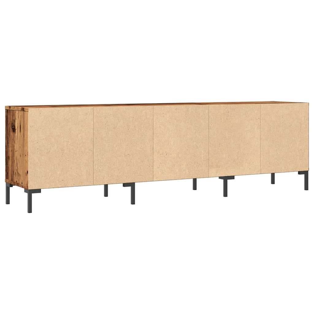 Tv-meubel 150x30x44,5 cm bewerkt hout artisanaal eikenkleur