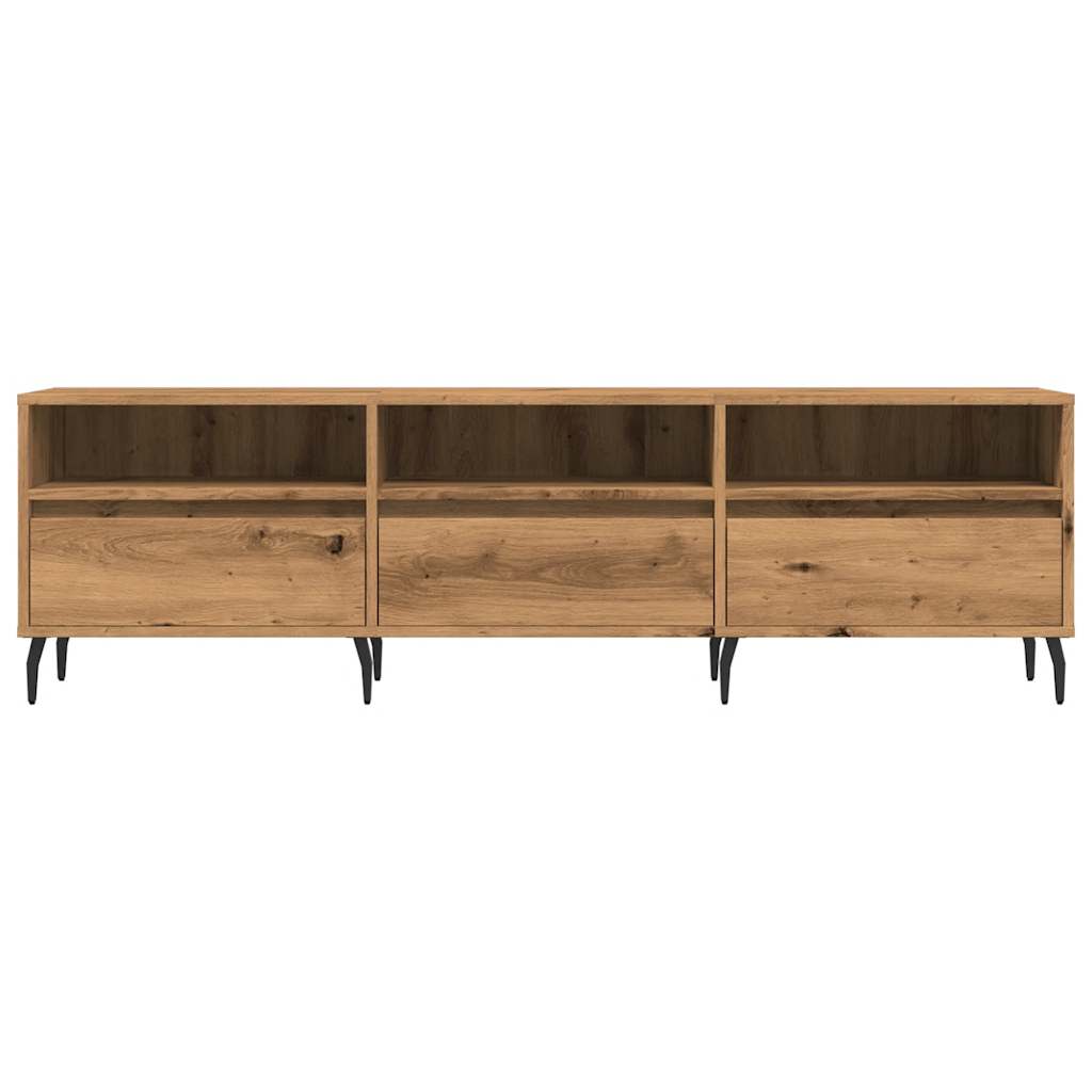 Tv-meubel 150x30x44,5 cm bewerkt hout oud houtkleurig