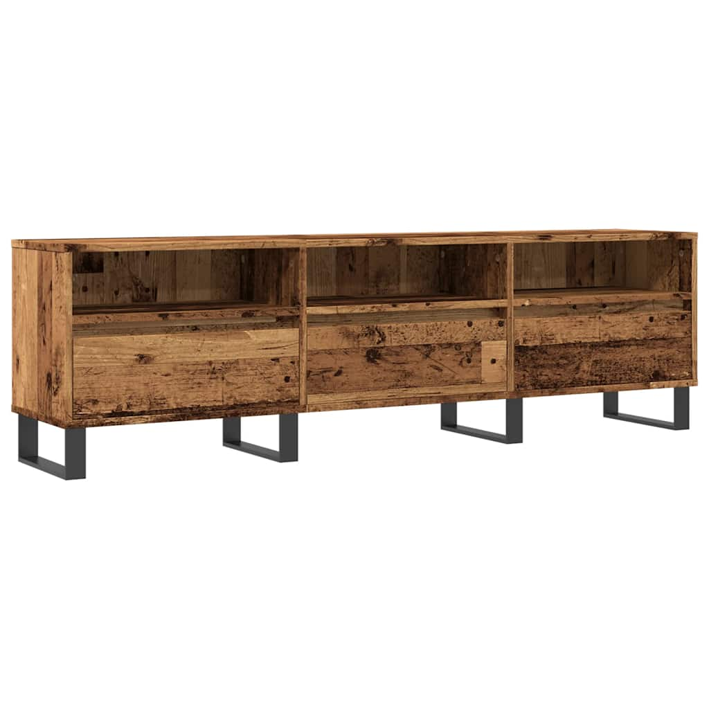 Tv-meubel 150x30x44,5 cm bewerkt hout gerookt eikenkleurig