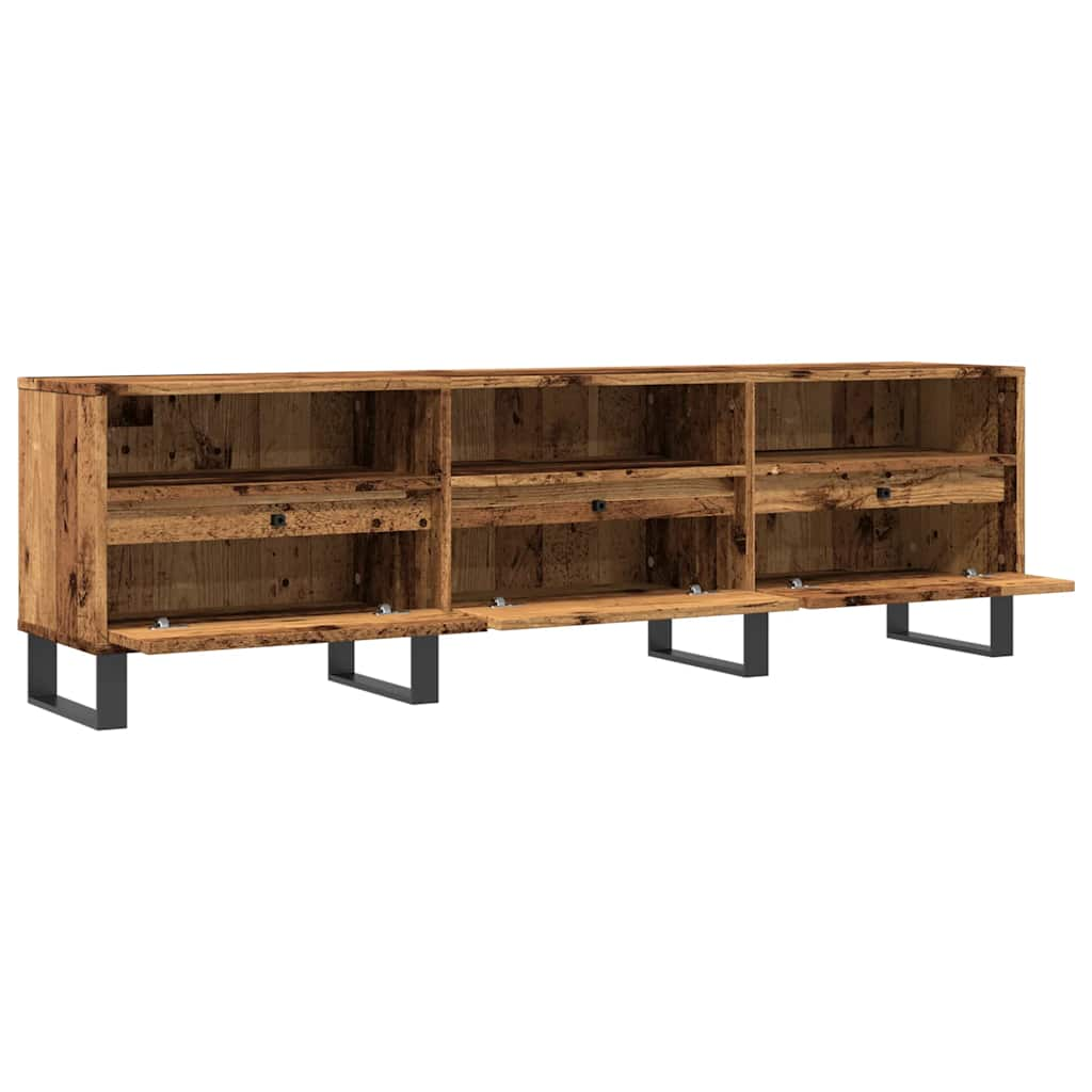 Tv-meubel 150x30x44,5 cm bewerkt hout gerookt eikenkleurig