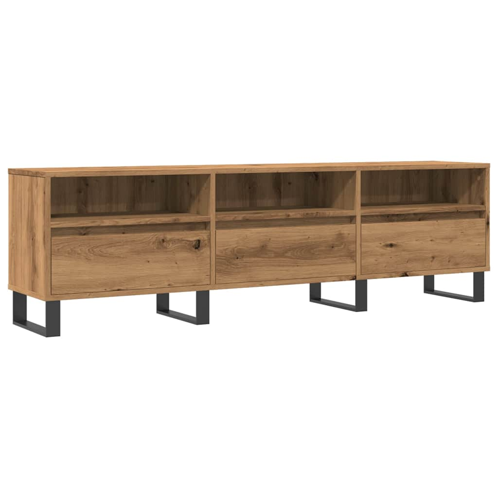 Tv-meubel 150x30x44,5 cm bewerkt hout gerookt eikenkleurig