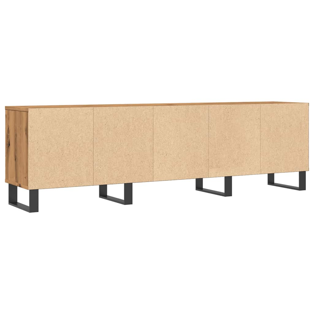 Tv-meubel 150x30x44,5 cm bewerkt hout gerookt eikenkleurig