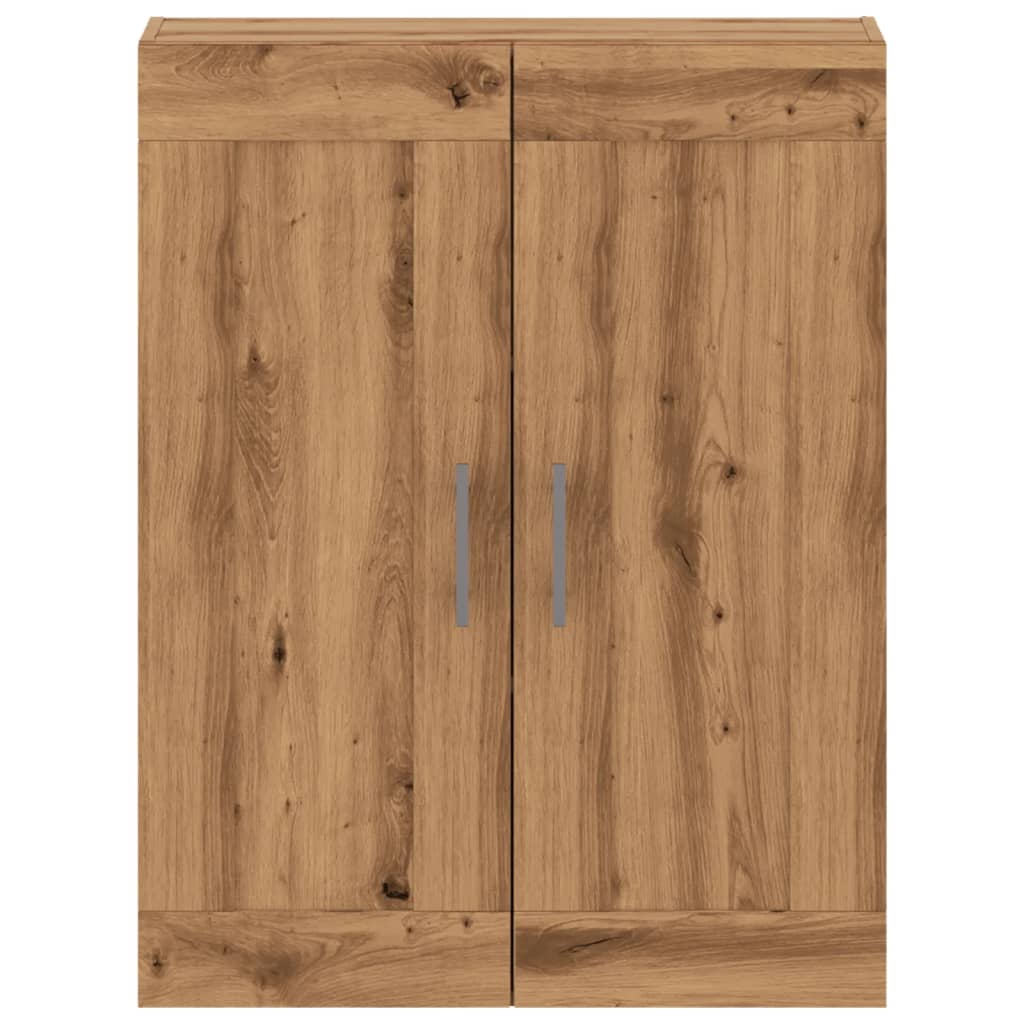 Wandkast 69,5x34x90 cm bewerkt hout oud houtkleurig