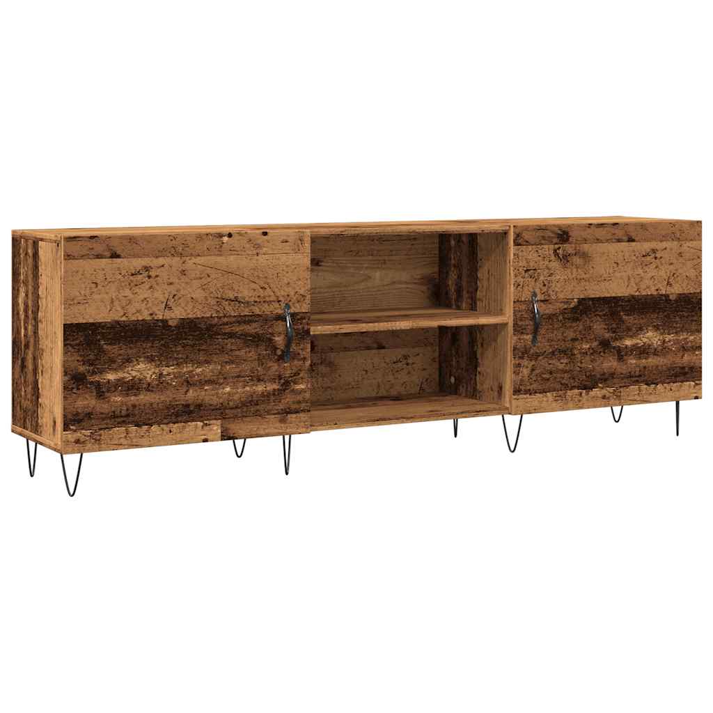 Tv-meubel 150x30x50 cm bewerkt hout artisanaal eikenkleurig