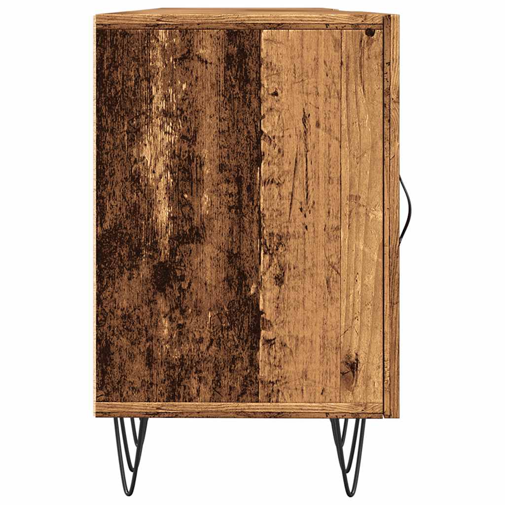 Tv-meubel 150x30x50 cm bewerkt hout artisanaal eikenkleurig