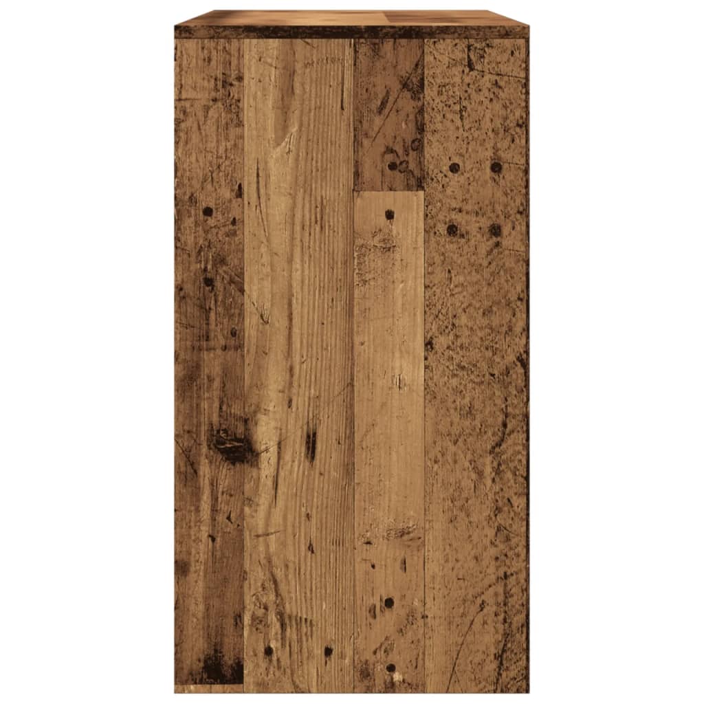 Wandtafel 89x41x76,5 cm bewerkt hout oud houtkleurig