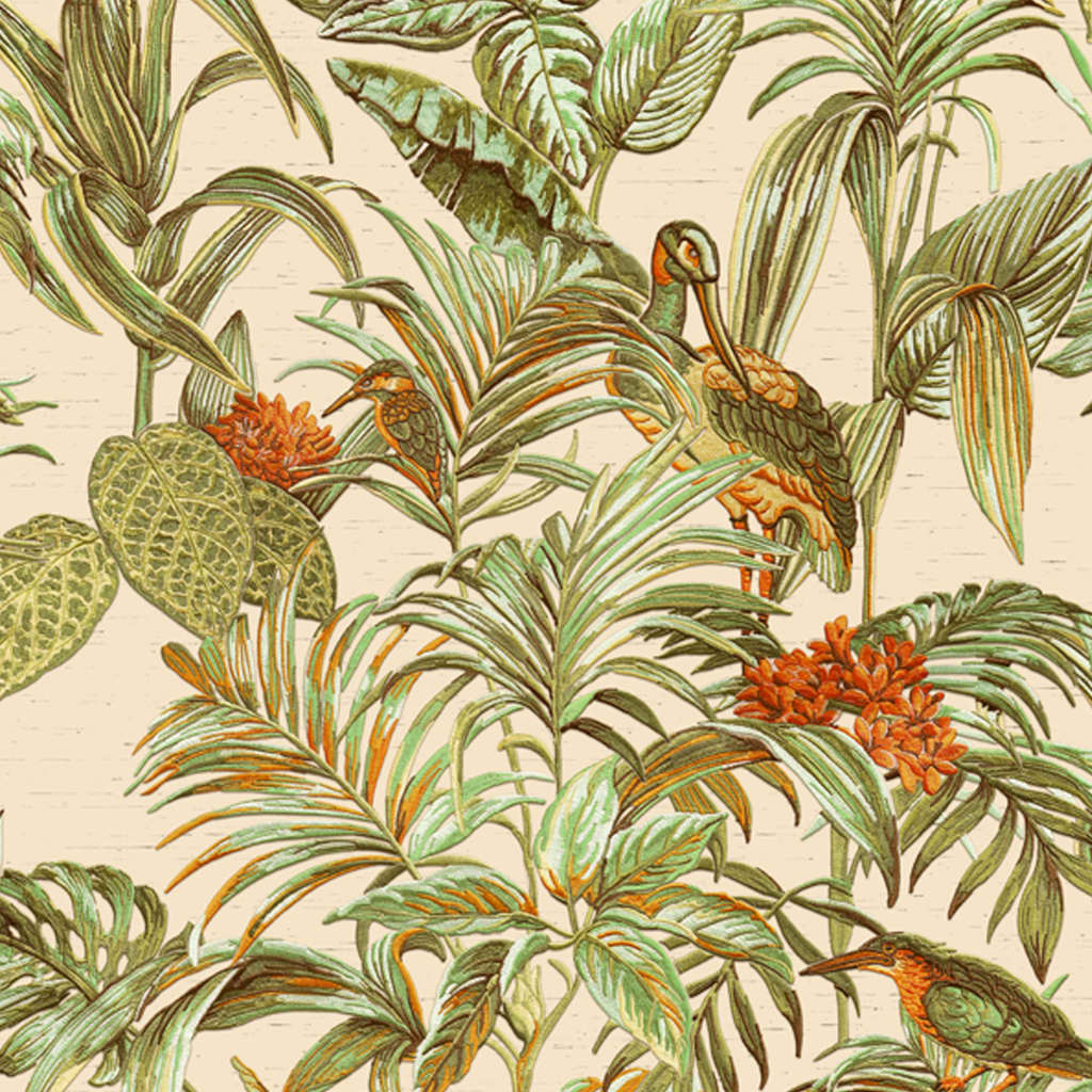 DUTCH WALLCOVERINGS Papier peint Oiseau de Paradis