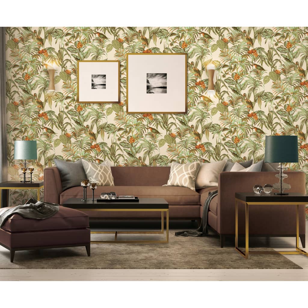 DUTCH WALLCOVERINGS Papier peint Oiseau de Paradis