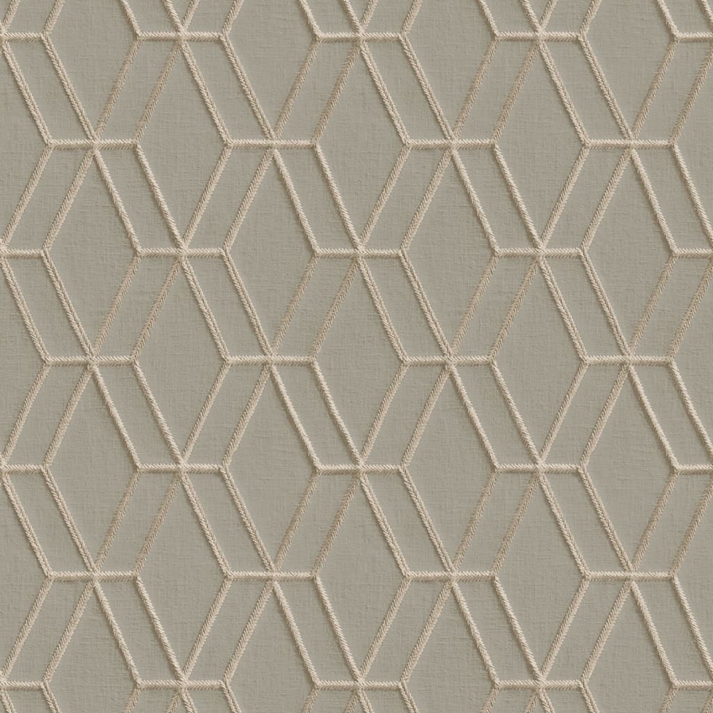 DUTCH WALLCOVERINGS Behang Hexagonal zwart en goudkleurig